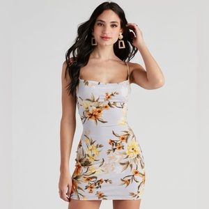 Floral mini dress